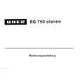UHER EG750 STEREO Owners Manual
