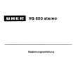 UHER VG850STEREO Owners Manual